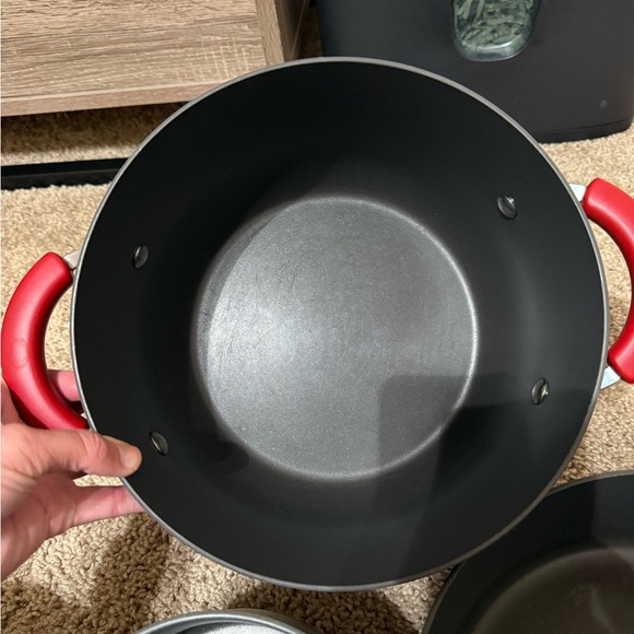 Rachel Ray Red and Gray Cookware Set - Picture 4 of 4